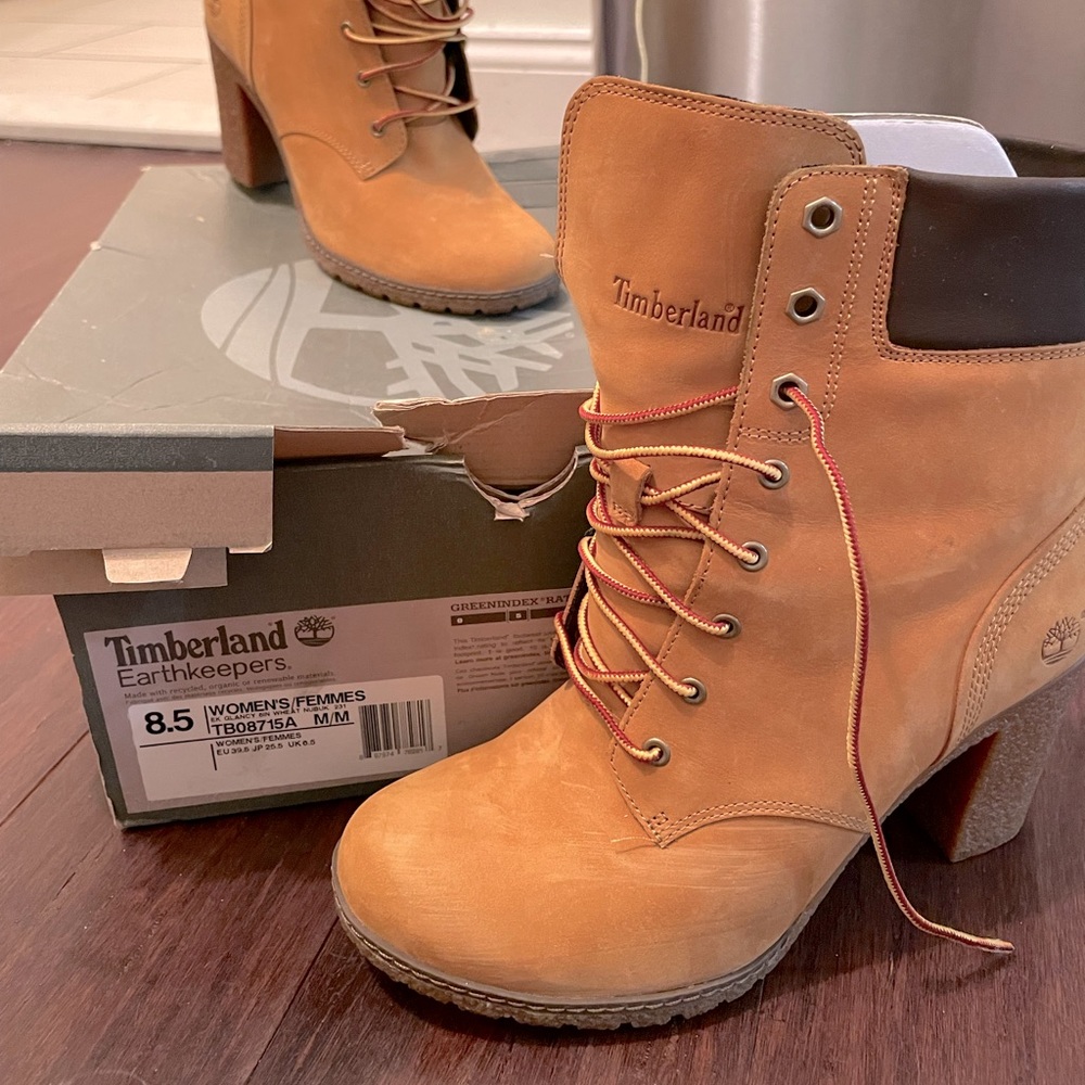 Timberlands with heel